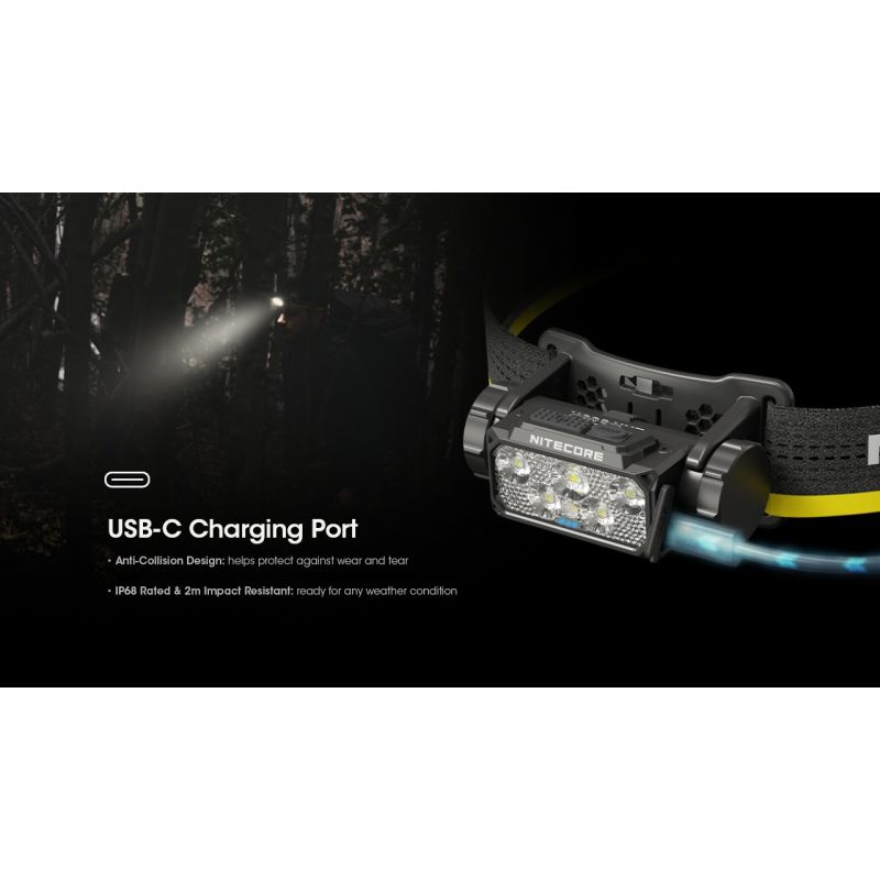 Nitecore HC60 UHE LED de faróis recarregáveis