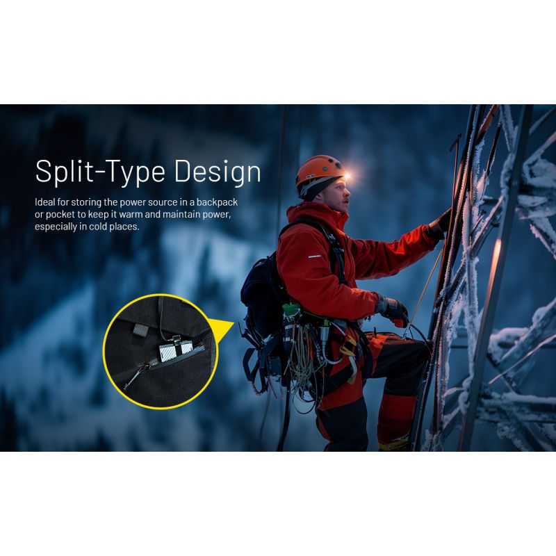 NITECORE HU2000 LED Headlamp 2000 Lumens USB-C Rechargeable Lightweight and Durable for Outdoor Work