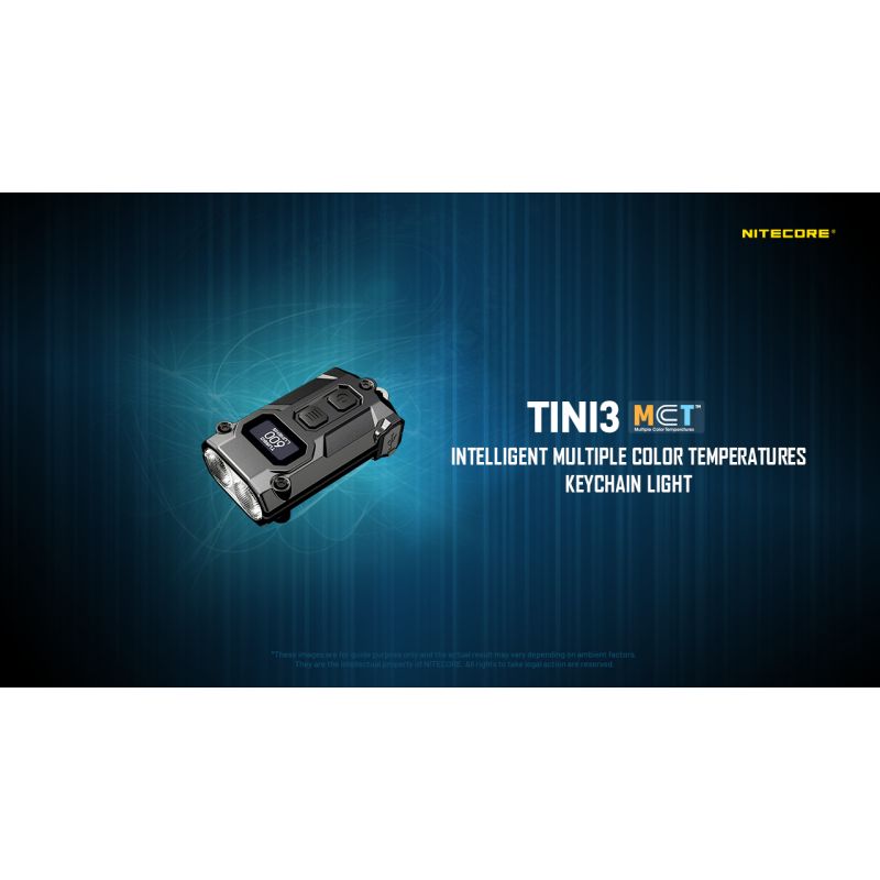 NITECORE TINI3 Keychain Light 600 Lumens Mini EDC Flashlight with Rechargeable Battery Ultra-Compact Design