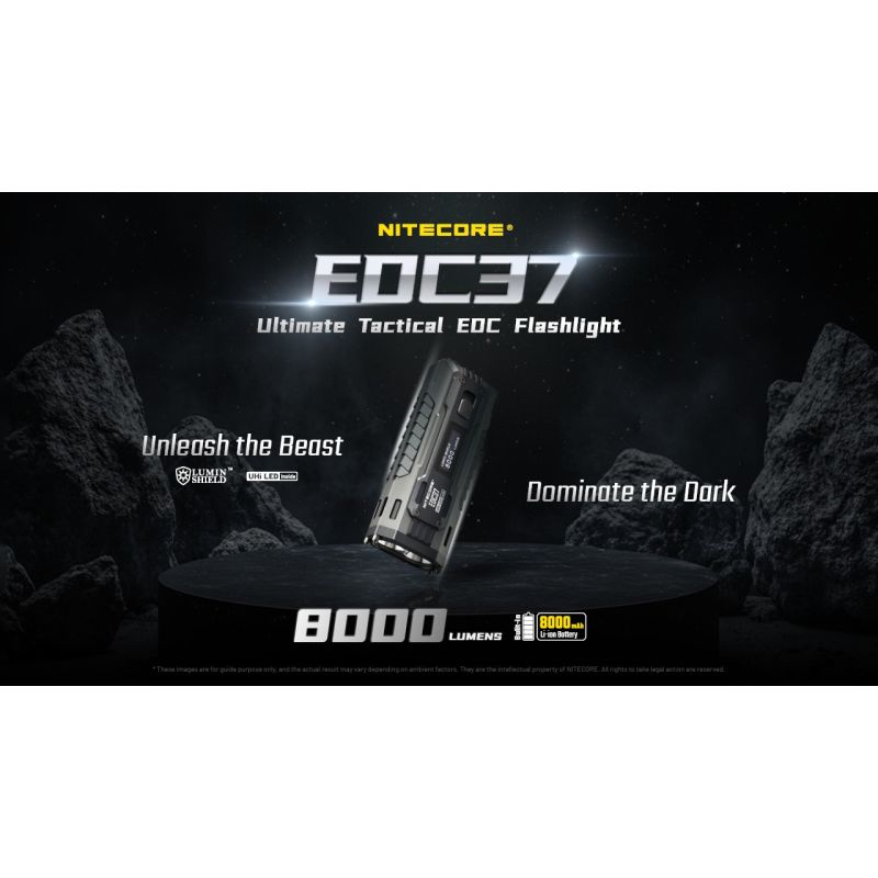 NITECORE EDC37 8000LM USB-C Rechargeable Flashlights 
