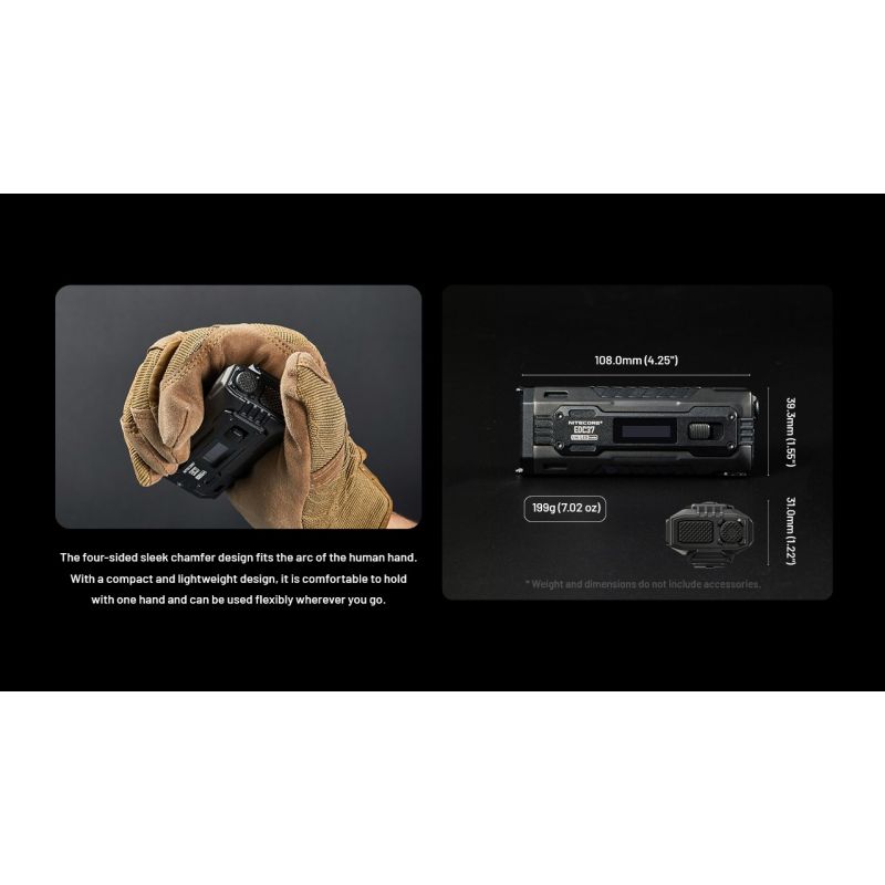 NITECORE EDC37 8000LM USB-C Rechargeable Flashlights 