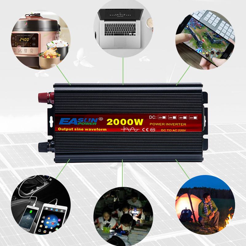 EASUN Pure Sine Wave Power Inverter 2000W to 5000W High-Performance DC to AC Converter for Home and Outdoor