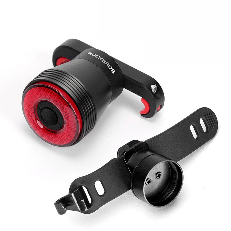 ROCKBROS Q5 bicicleta inteligente com sensor de freio automático IPx6 à prova d&#39;água LED carregamento ciclismo lanterna traseira para bicicleta