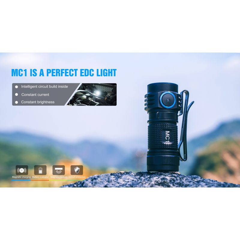 TrustFire MC1 Baton XP-L Oi 1000 Lumens LED compacto mini edc lanterna keychain tocha