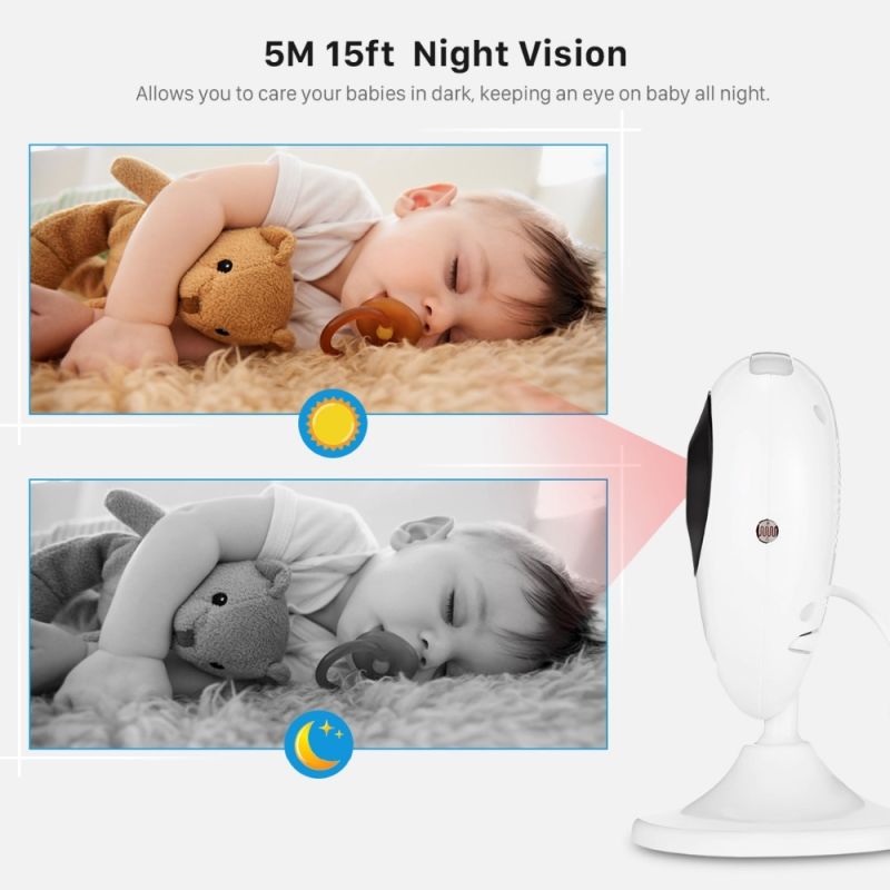 SP880 Wireless Video Color Baby Monitor com 2.4inches LCD 2 Way Audio Talk Night Vision Visão de Vigilância Câmera de Segurança Babá