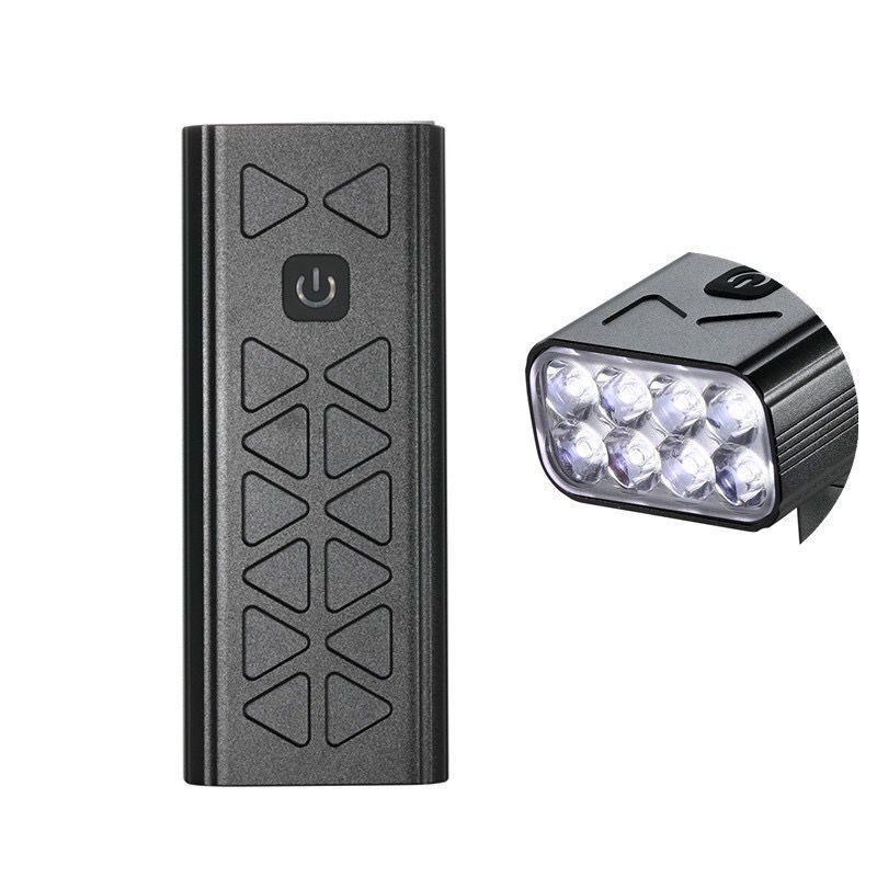 Luzes para bicicleta NiteBeam BR08 8LED 10000 lumens Usb recarregável para bicicleta dianteira
