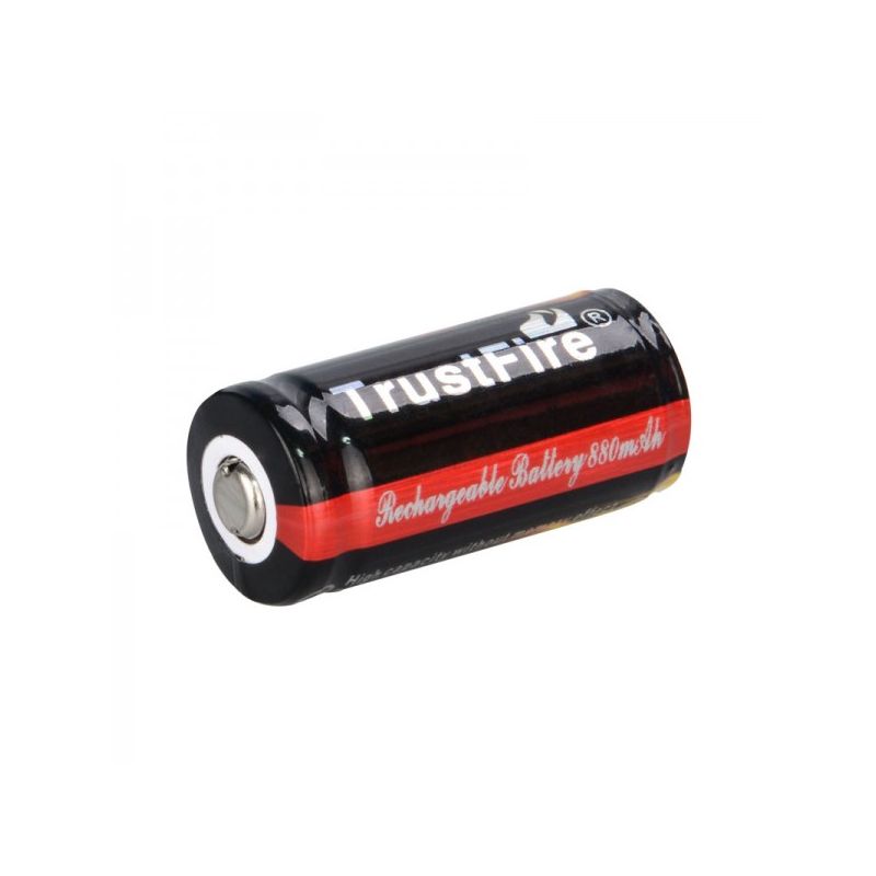  TrustFire 16340 / CR123A 3.7V 880mah Bateria de Li-ion recarregável