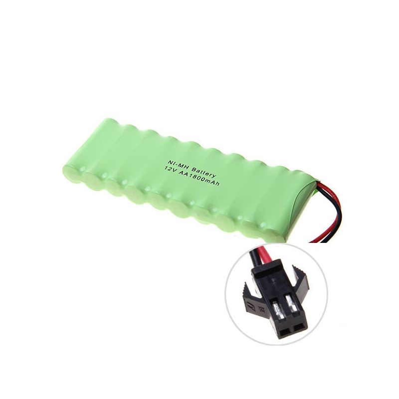 Ni-MH AA Big Sm Plug 12 V 1800mAh Bateria