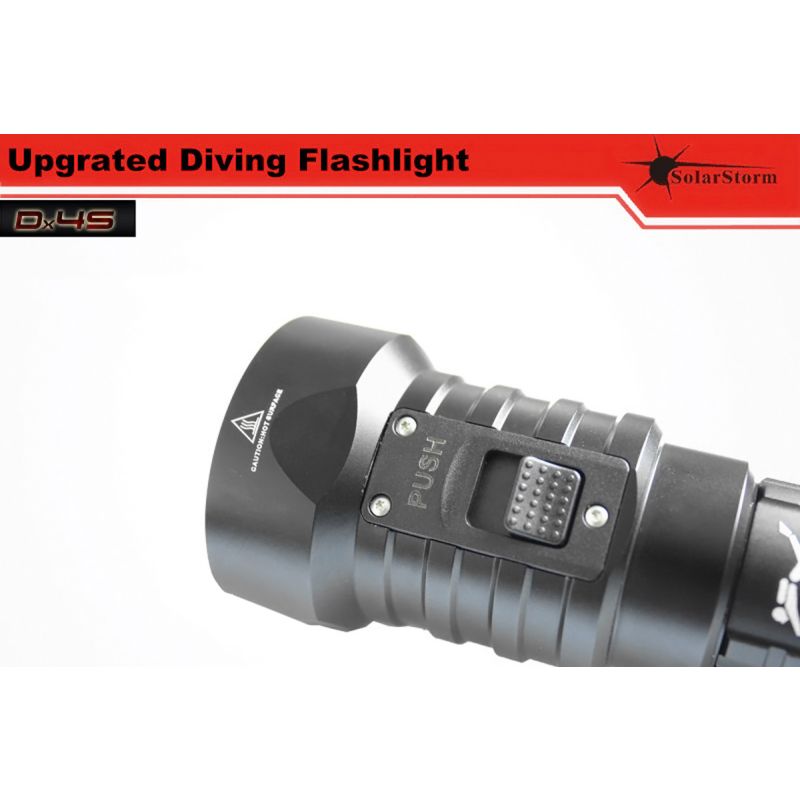 SolarStorm DX4S 4xU2 3200-Lumen LED lanterna de mergulho