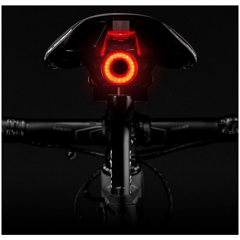 ROCKBROS Q5 bicicleta inteligente com sensor de freio automático IPx6 à prova d'água LED carregamento ciclismo lanterna traseira para bicicleta