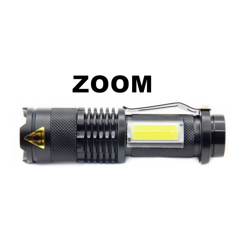 SK68 XML-Q5  COB LED Portable Mini Zoom Lanterna