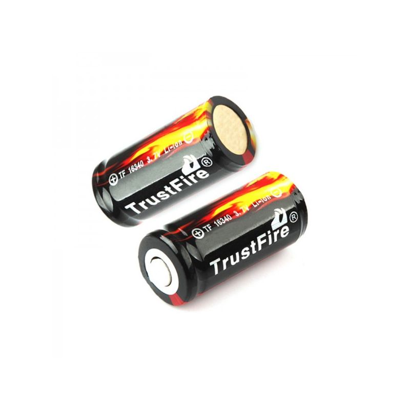  TrustFire 16340 / CR123A 3.7V 880mah Bateria de Li-ion recarregável