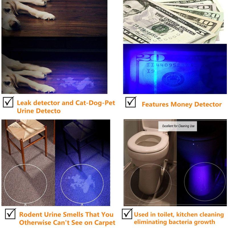 Ultrafire WF-502B.2 395NM LED UV Lanterna