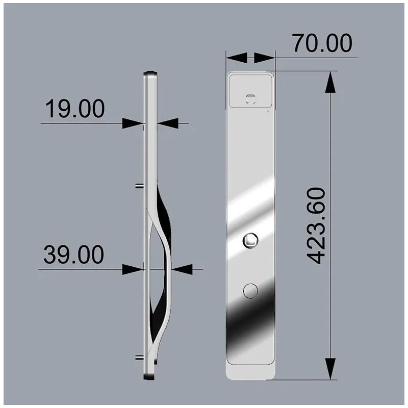 Tuya Wifi 3D Face Recognition Smart Door Lock with Built-In Camera for Advanced Home Security Convenience
