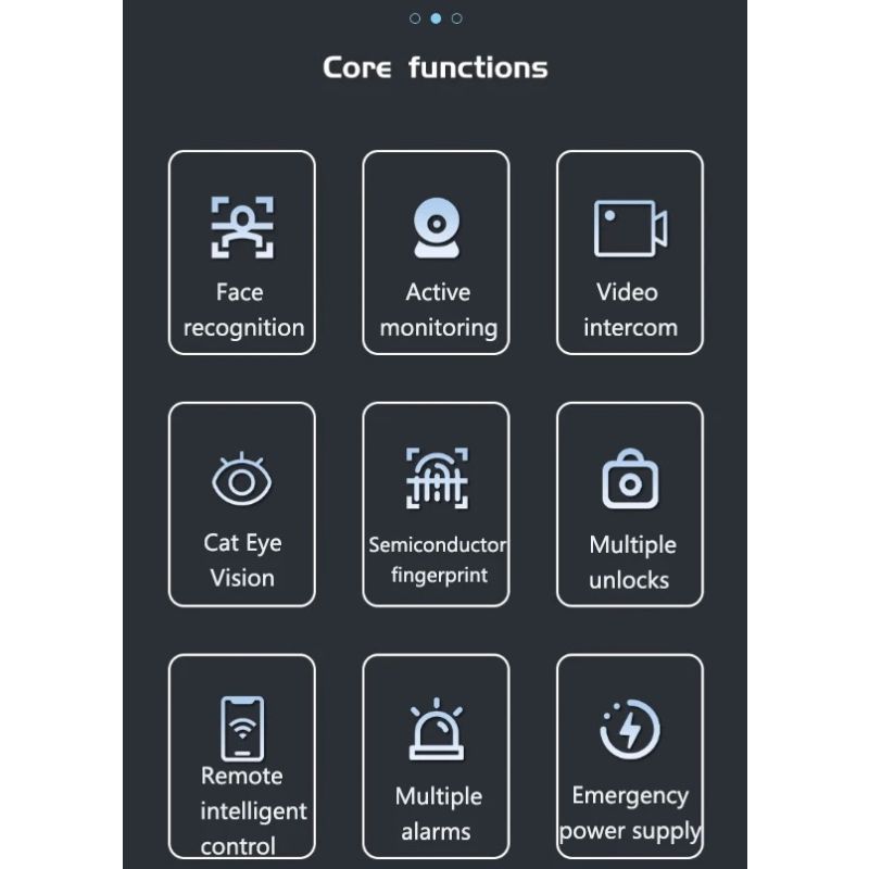 Tuya Wifi 3D Face Recognition Smart Door Lock with Built-In Camera for Advanced Home Security Convenience