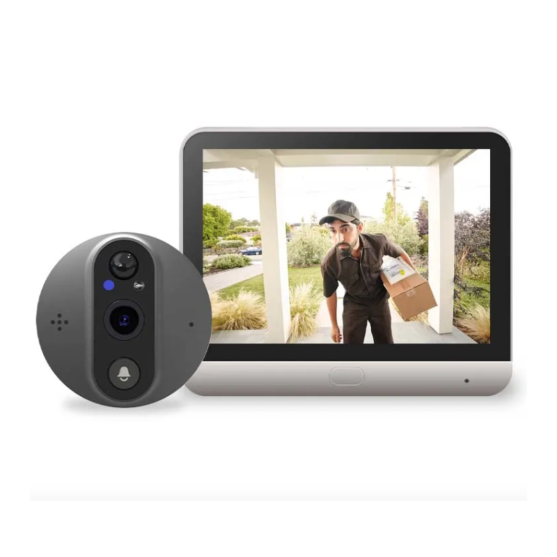 Tuya Smart 1080P WiFi Peephole Camera with Real-Time Motion Detection 120-Degree View for Home Security