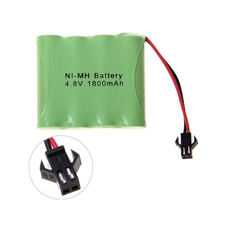 4.8V AA 1800mAh Ni-MH SM Plug Rechargeable Battery High Capacity Eco-Friendly Power for Toys and Cameras
