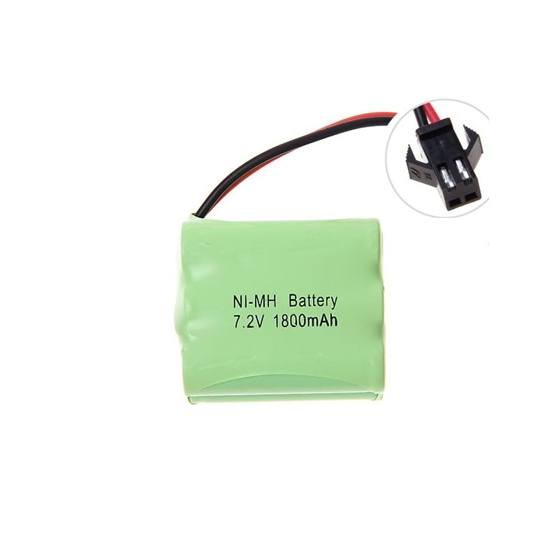 Ni-MH AA 7.2V 1800mAh SM Plug 6 * AA Bateria