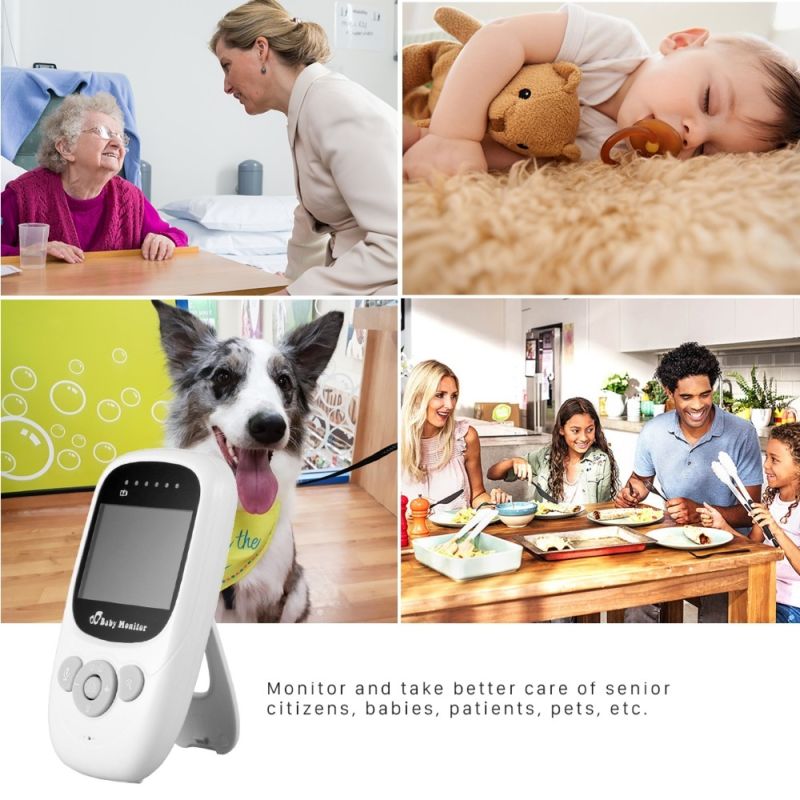 SP880 Wireless Video Color Baby Monitor com 2.4inches LCD 2 Way Audio Talk Night Vision Visão de Vigilância Câmera de Segurança Babá