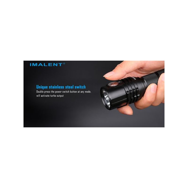 Imalent MS03 XHP70 2º LED 13000 Lumens 324 Metros 21700 Bateria Lanterna EDC
