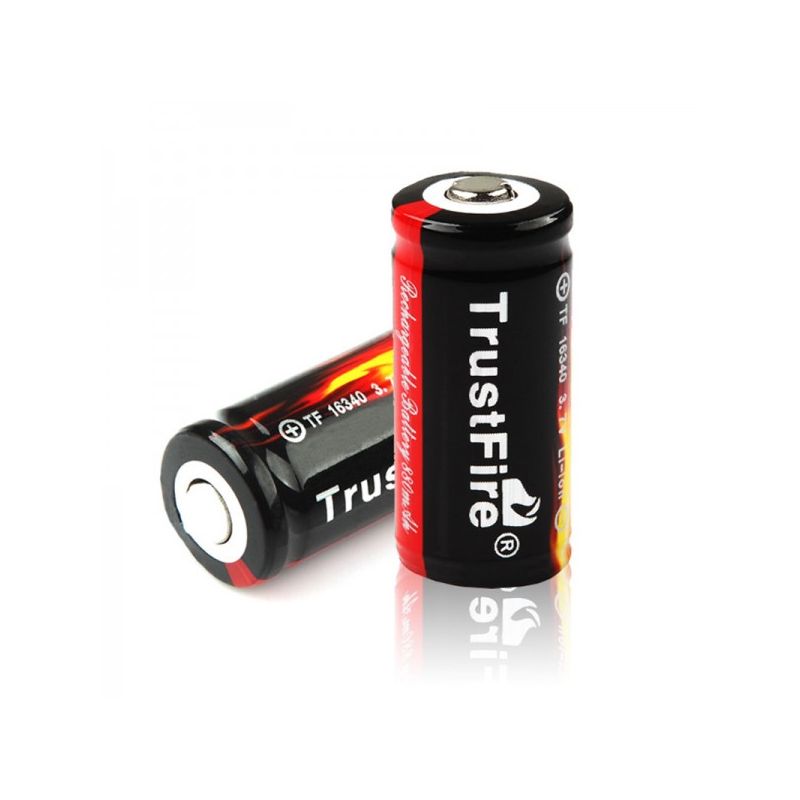  TrustFire 16340 / CR123A 3.7V 880mah Bateria de Li-ion recarregável