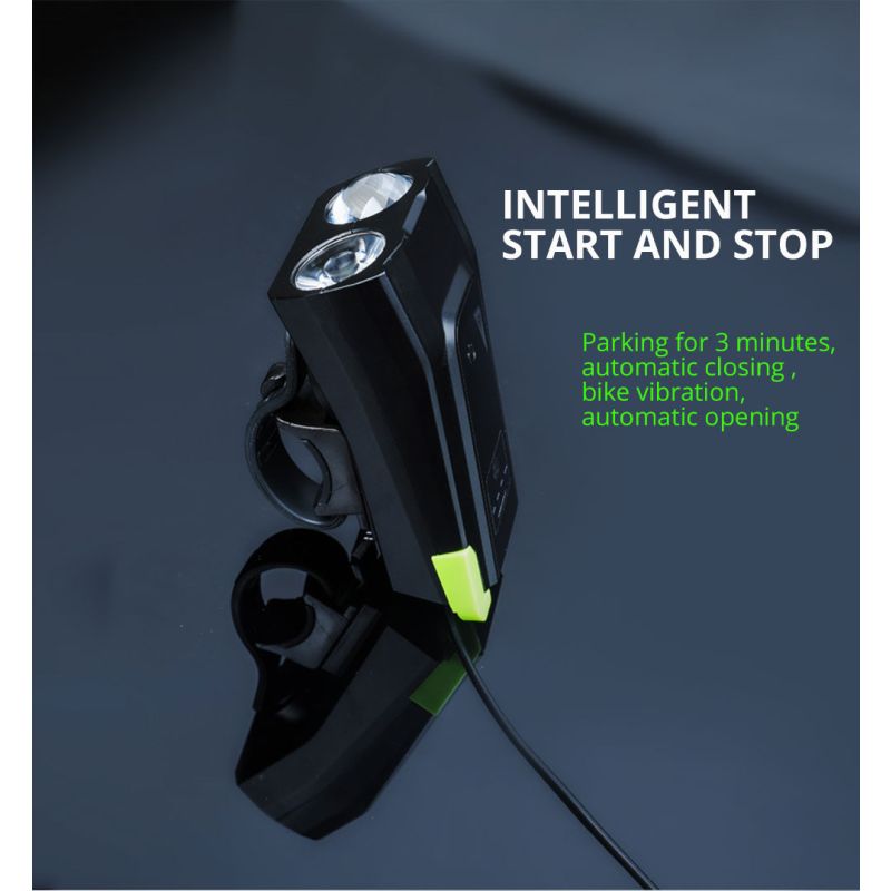 Luzes de bicicleta 2x T6 2400 lumens USB recarregável bicicleta luz front