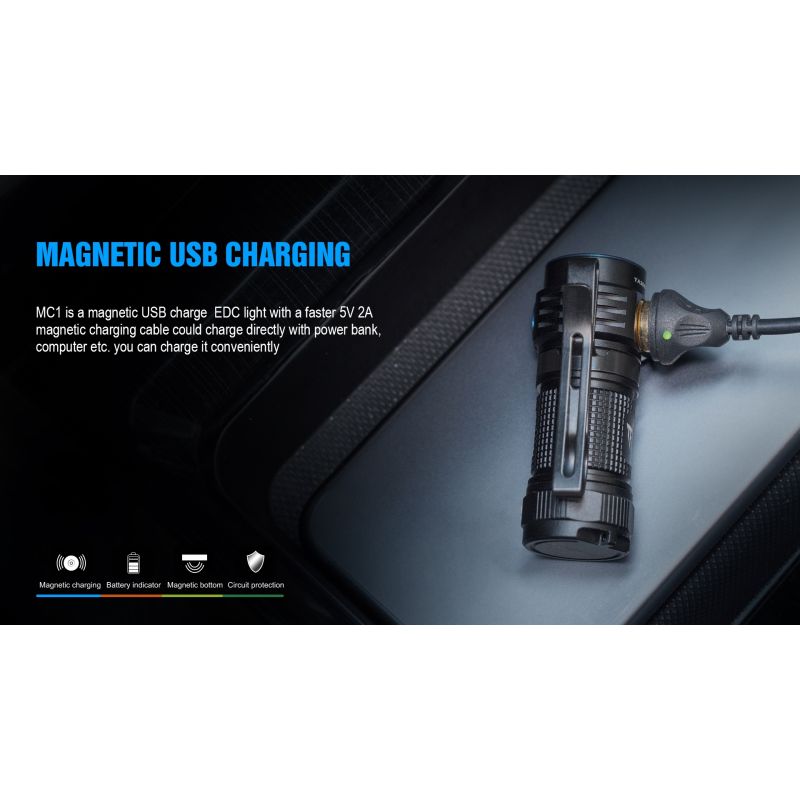 TrustFire MC1 Baton XP-L Oi 1000 Lumens LED compacto mini edc lanterna keychain tocha