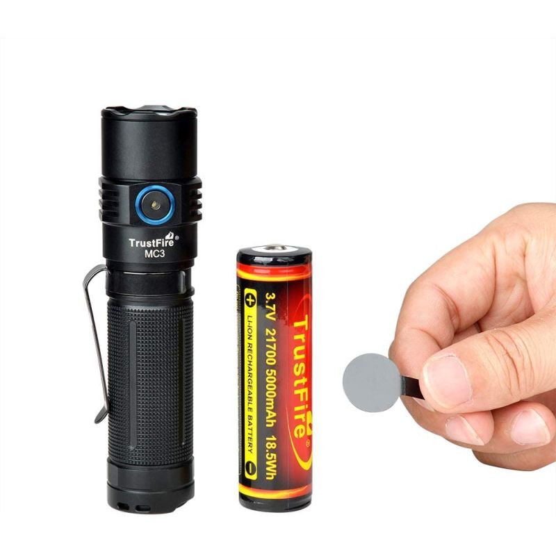 TrustFire MC3 XHP50 2500 Lumens LED Lanterna USB Magnetic Charging Torch 21700 Luz Recarregável IP68 À Prova D 'Água EDC Lâmpada Handheld Luzes de trabalho