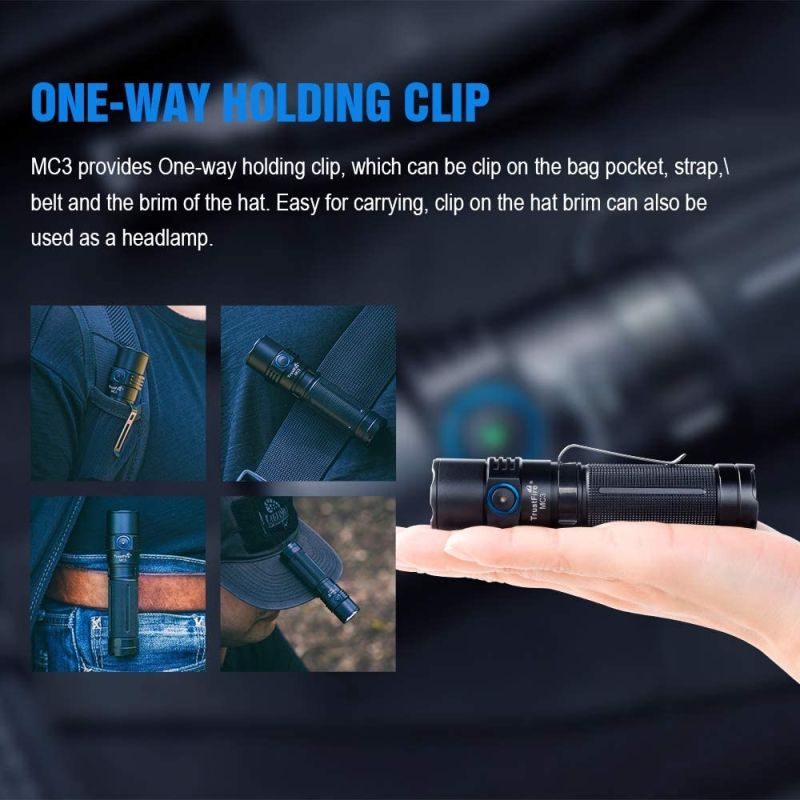 TrustFire MC3 XHP50 2500 Lumens LED Lanterna USB Magnetic Charging Torch 21700 Luz Recarregável IP68 À Prova D 'Água EDC Lâmpada Handheld Luzes de trabalho