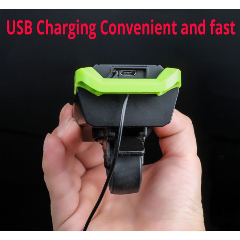 Luzes de bicicleta 2x T6 2400 lumens USB recarregável bicicleta luz front