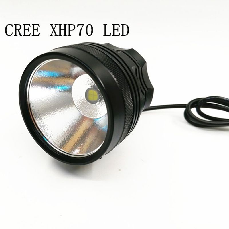 Luz da bicicleta XHP70 3500 lumens LED farol de bicicleta incluem bateria e carregador