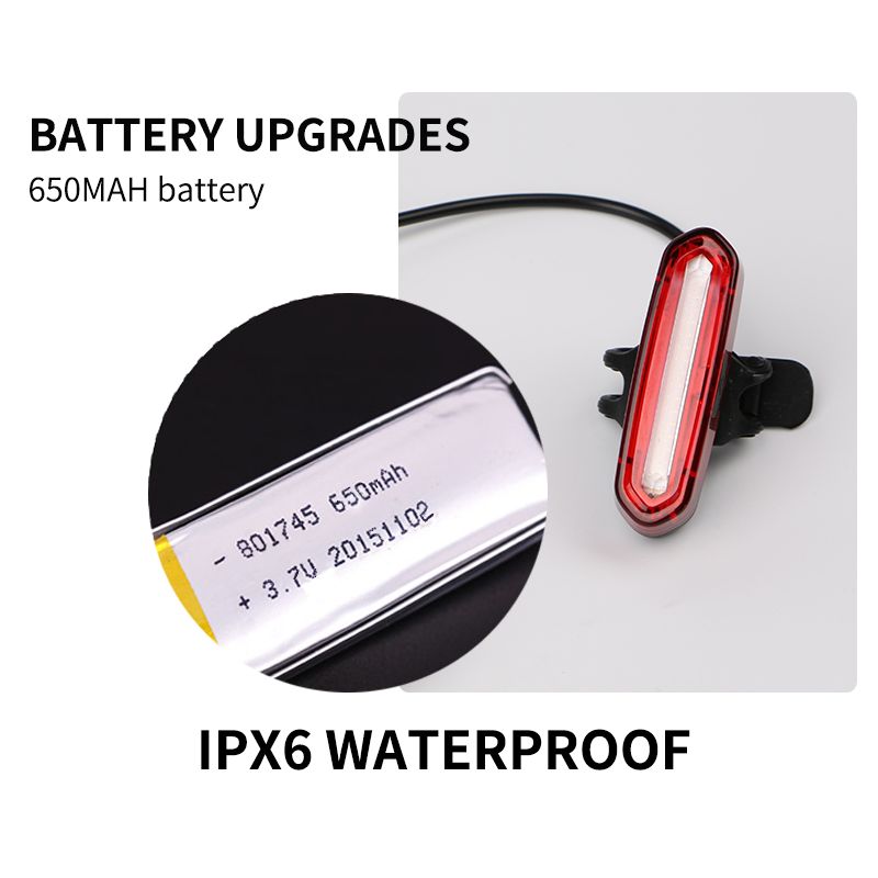 Usb recarregável bicicleta luz traseira ciclismo levou luz da cauda de bicicleta