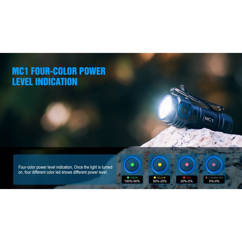 TrustFire MC1 Baton XP-L Oi 1000 Lumens LED compacto mini edc lanterna keychain tocha