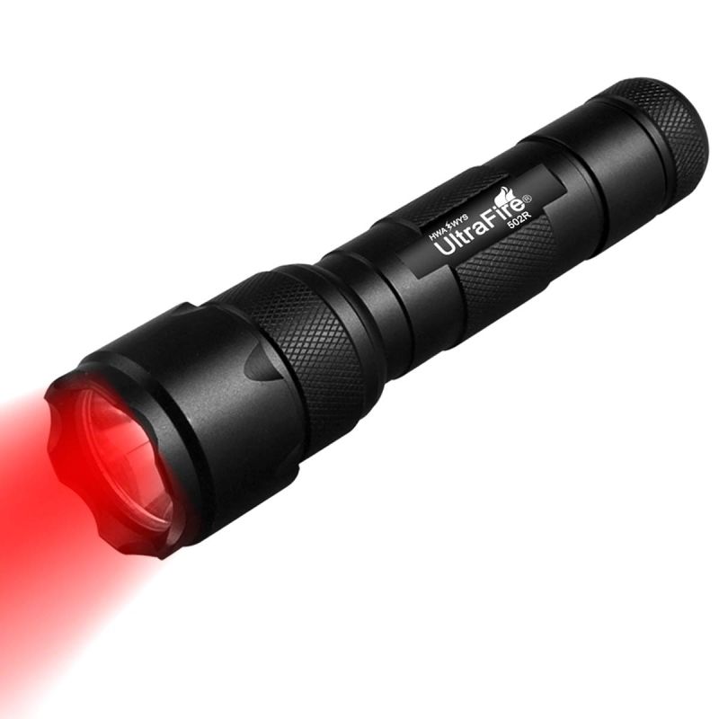 Ultrafire WF-502B.2 XP-E2 LED Zoomable Lanterna Luz Vermelha