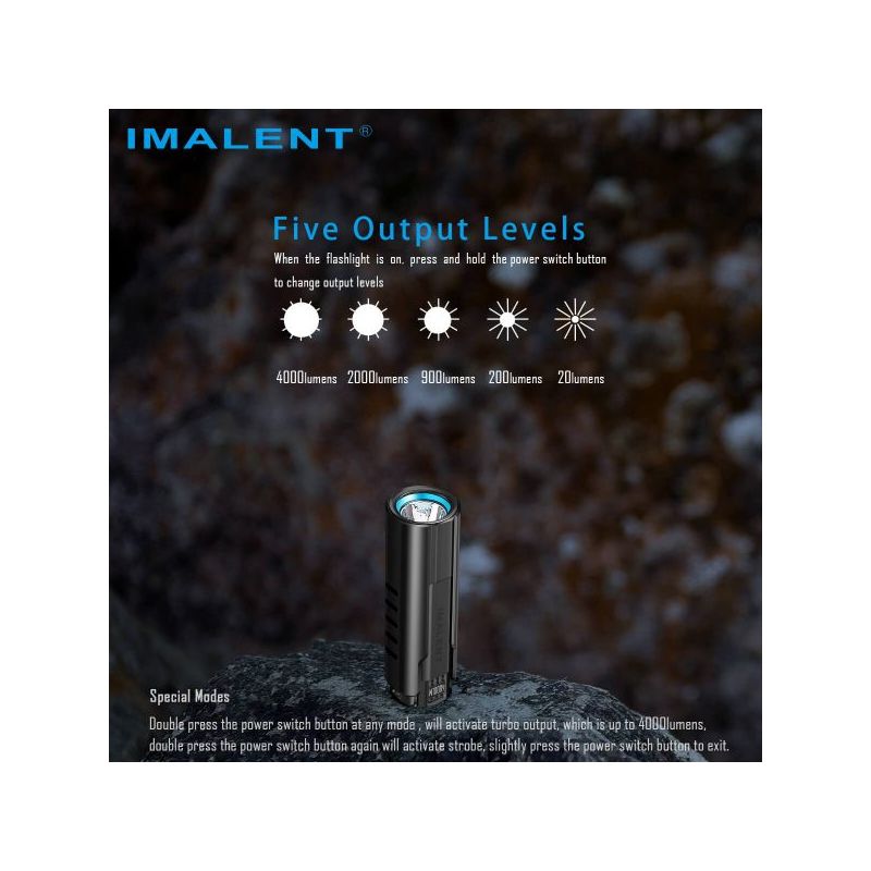 Imalent LD70 XHP 70 4000 Lumen Lanterna LED