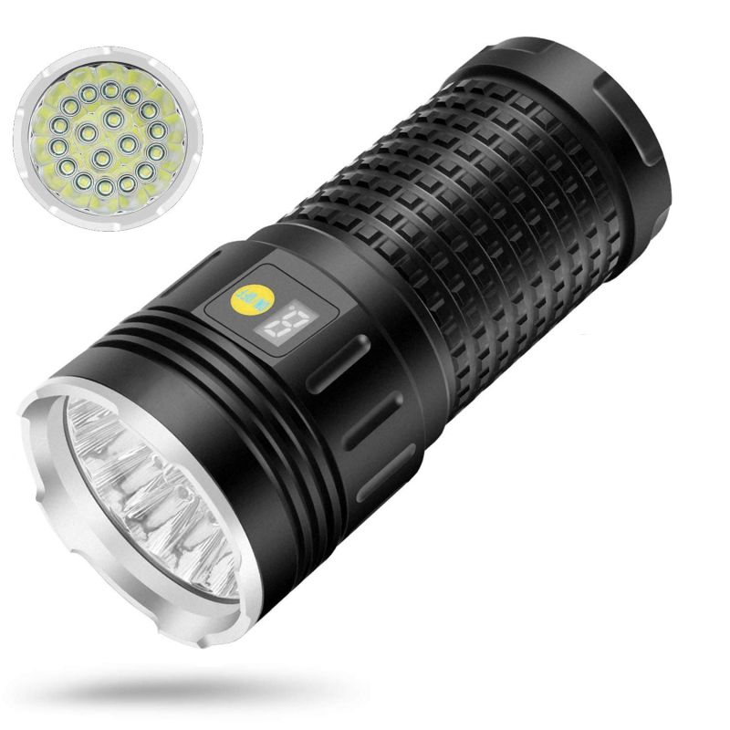 Sky Ray 18xT6 4 Modos 15000 Lumen Recarregável USB Tipo-C LED Lanterna