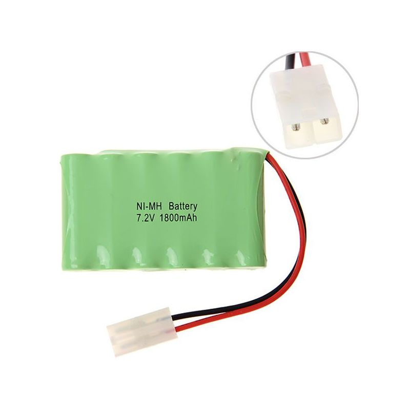 7.2V AA 1800mAh Ni-MH Rechargeable Battery High Capacity Eco-Friendly Power for Remote Control Toys & Photography Gear