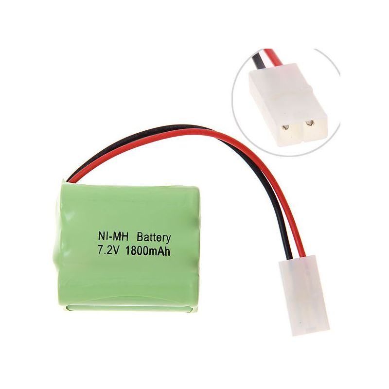Eco-Friendly 7.2V AA 1800mAh Ni-MH Rechargeable Battery Pack for Remote-Controlled Vehicles and Model Airplanes
