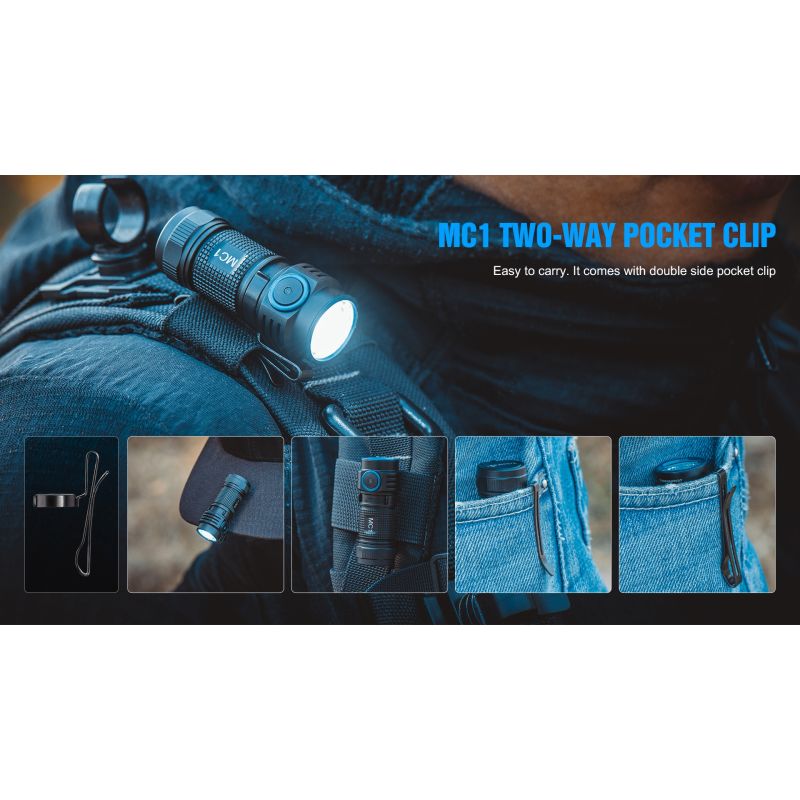 TrustFire MC1 Baton XP-L Oi 1000 Lumens LED compacto mini edc lanterna keychain tocha