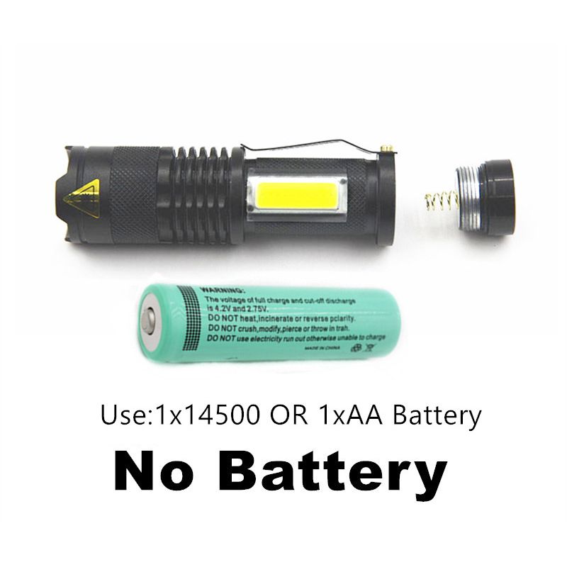 SK68 XML-Q5  COB LED Portable Mini Zoom Lanterna