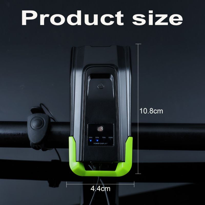 Luzes de bicicleta 2x T6 2400 lumens USB recarregável bicicleta luz front