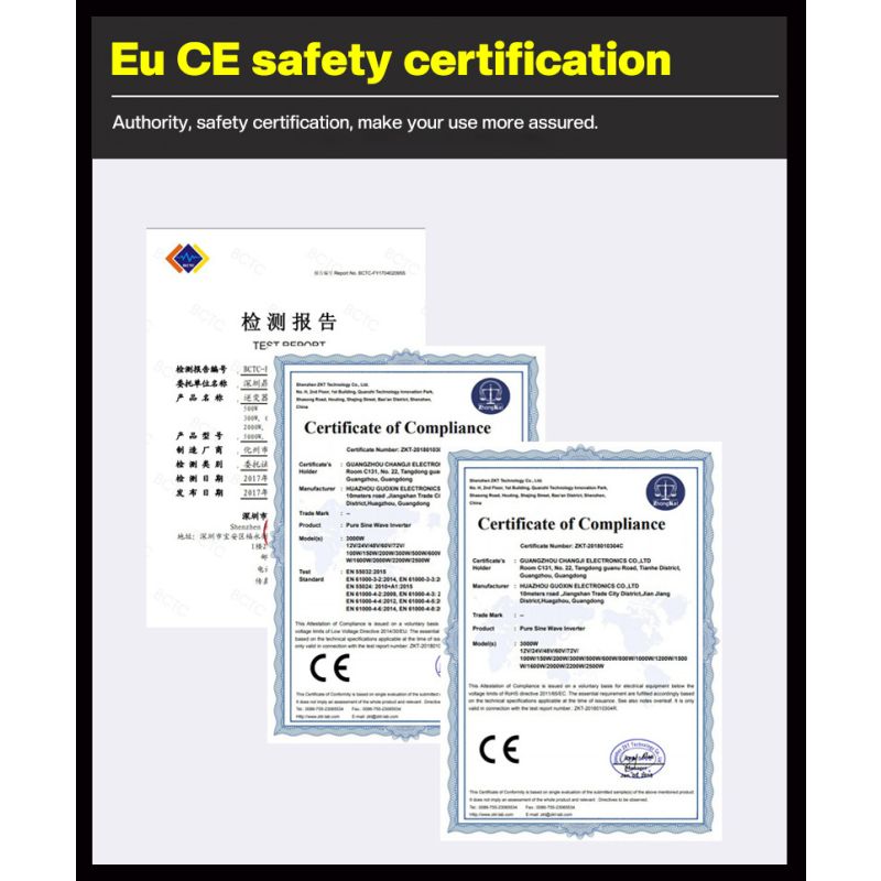 Pure Sine Wave Inverter 3000W to 8000W for RV DC 12V 24V to AC 110V 220V High-Quality Compact Energy System