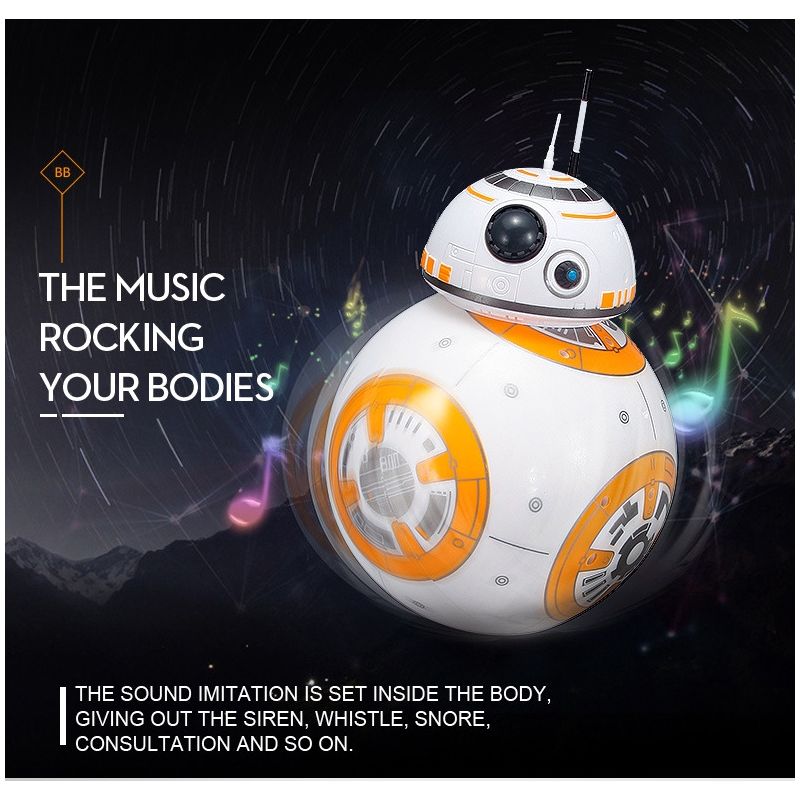 Atualizar 20.5cm Controle Remoto Robô BB-8 Ball RC Inteligente Robô 2.4G BB8 Com Ação Som Figura BB-8 Presente Brinquedos Para Crianças