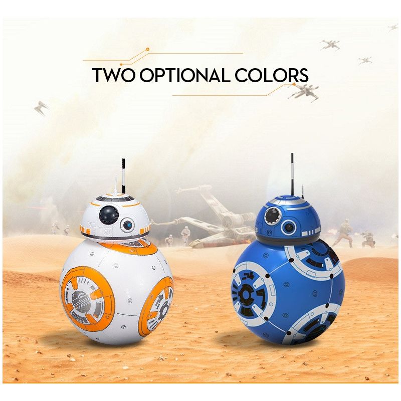 Atualizar 20.5cm Controle Remoto Robô BB-8 Ball RC Inteligente Robô 2.4G BB8 Com Ação Som Figura BB-8 Presente Brinquedos Para Crianças