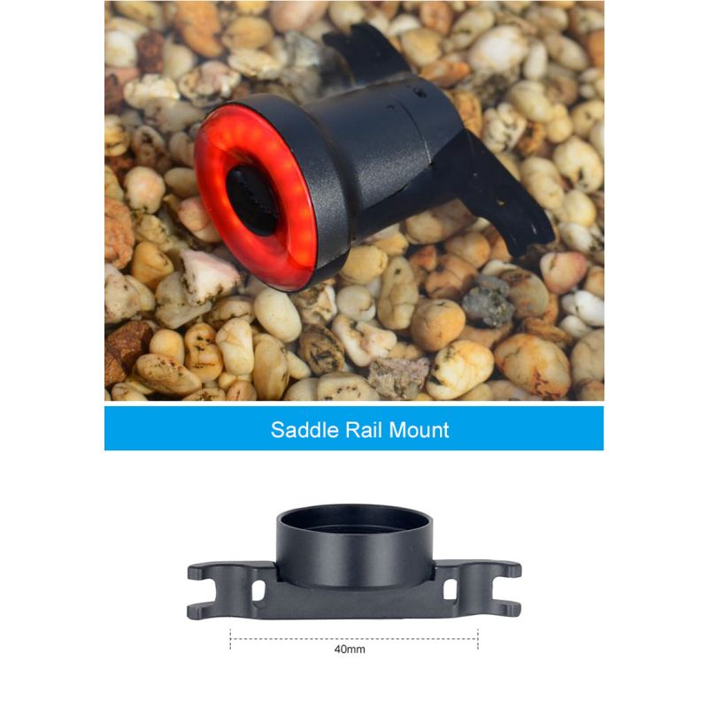 XLite100 Intelligent Bike Tail Light USB Bicicleta Inteligente Freio Luz traseira Luz de Segurança Visual Aviso Lanterna