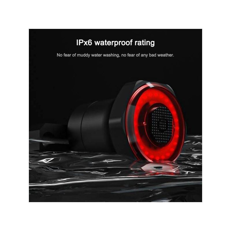 MEROCA MX2 luz traseira de freio com sensor inteligente luz traseira para bicicleta de montanha de carregamento USB para bicicleta de estrada noturna