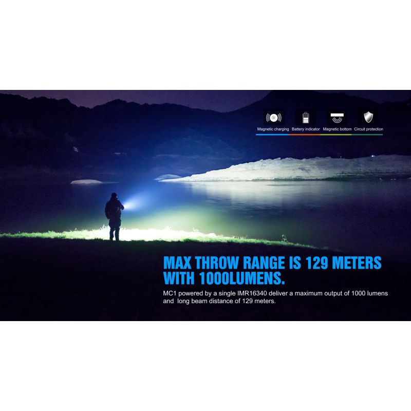 TrustFire MC1 Baton XP-L Oi 1000 Lumens LED compacto mini edc lanterna keychain tocha