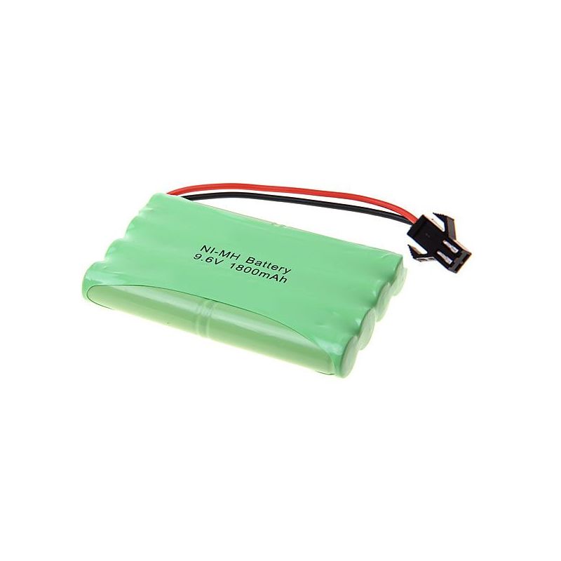 Eco-Friendly 9.6V AA 1800mAh Ni-MH SM Plug Battery High Capacity Long-Lasting Power for RC Vehicles