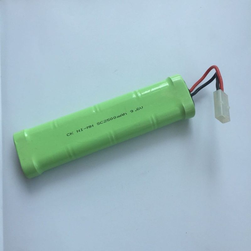 9.6V SC*8 Ni-MH Rechargeable Battery 2500mAh Eco-Friendly High-Performance for RC Cars Model Airplanes Boats