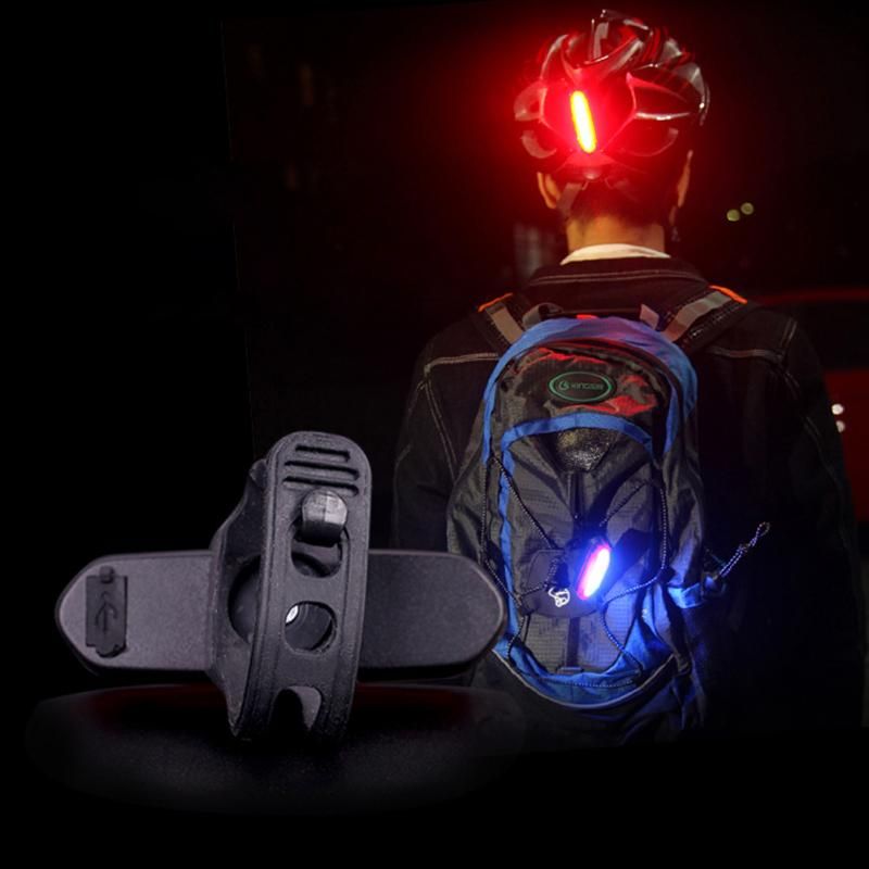 Usb recarregável bicicleta luz traseira ciclismo levou luz da cauda de bicicleta